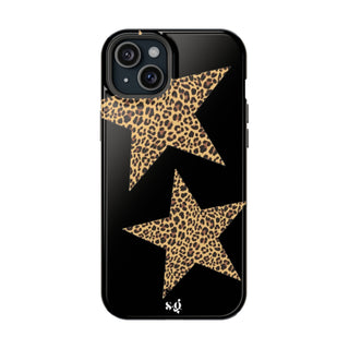 leopard stars - black  