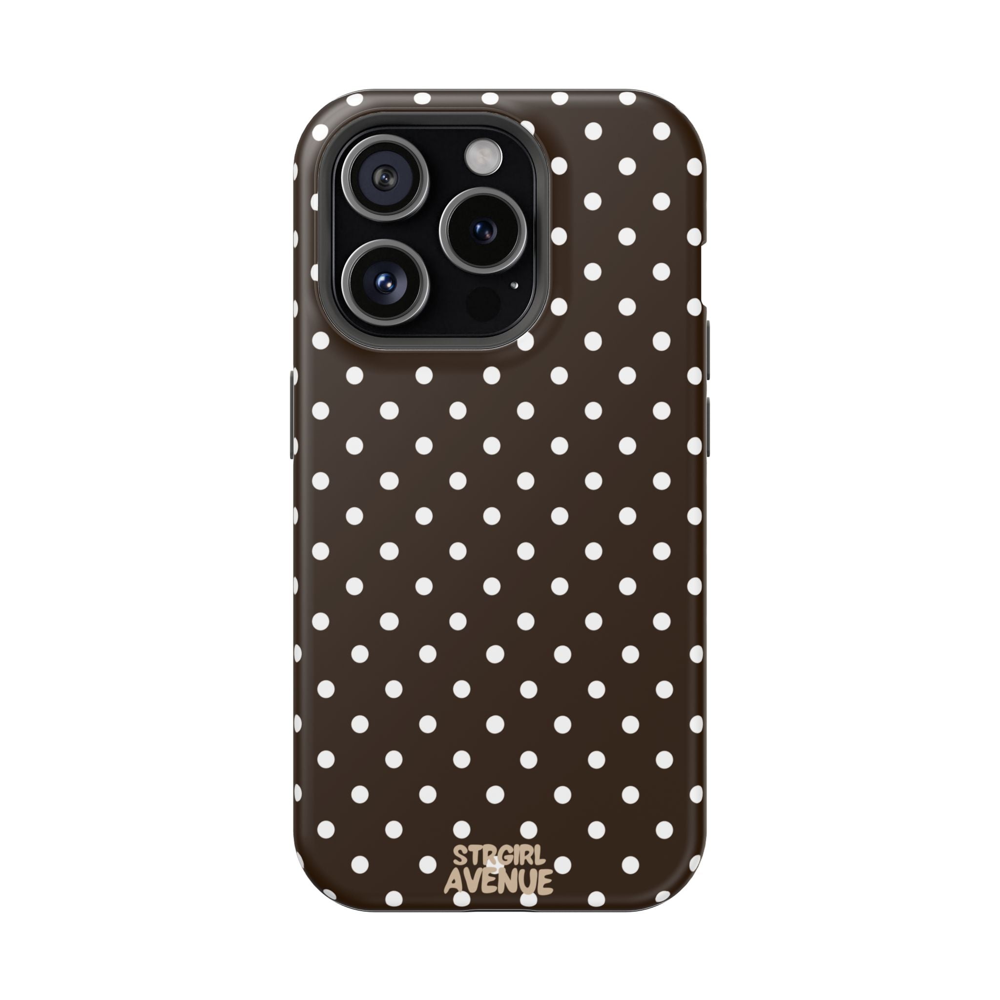 “Cocoa Dots” protective phone case