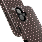 “Straw choc dots” protective phone case