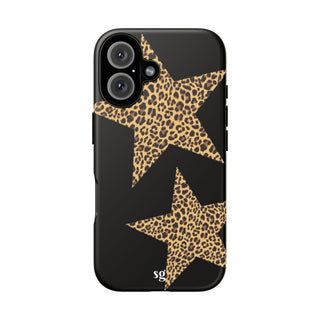 leopard stars - black