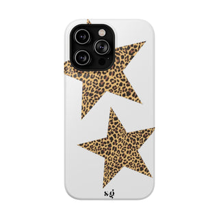 leopard stars - white