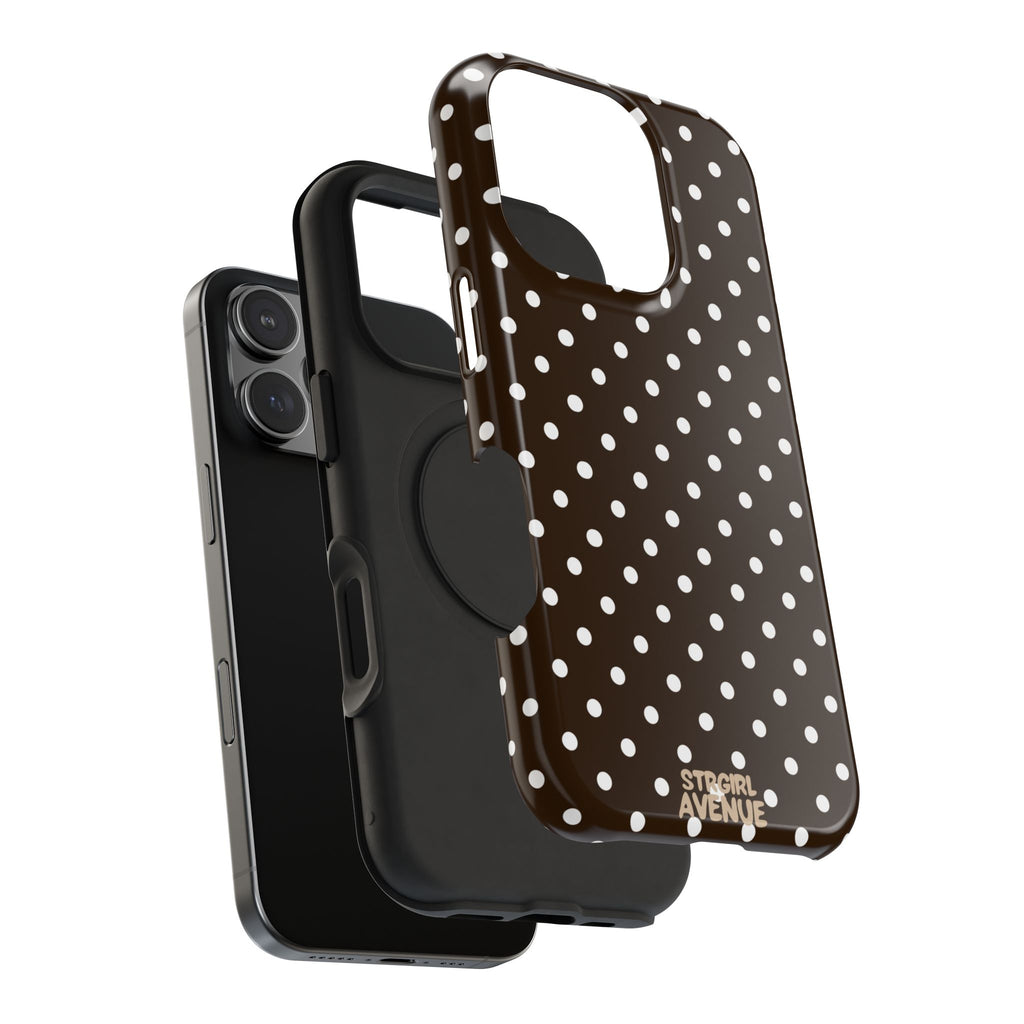 “Cocoa Dots” protective phone case