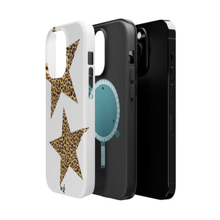 leopard stars - white 