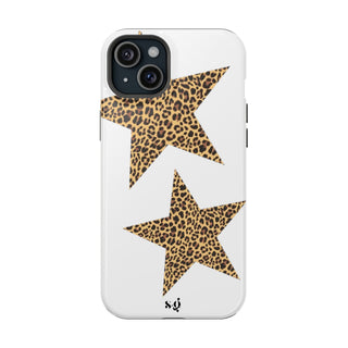 leopard stars - white 