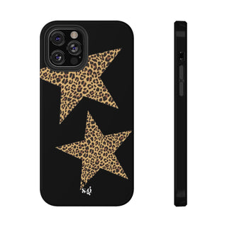 leopard stars - black