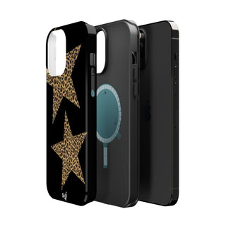 leopard stars - black  