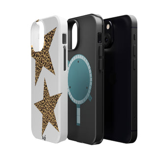 leopard stars - white 