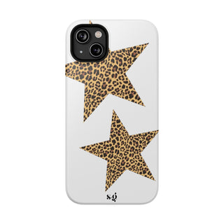 leopard stars - white