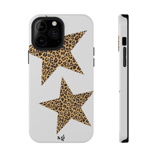 leopard stars - white