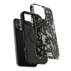 “Lacey black” protective phone case