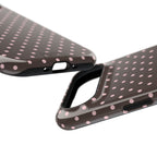 “Straw choc dots” protective phone case