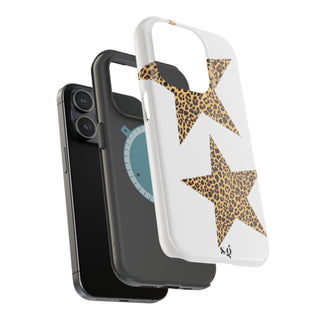 leopard stars - white 