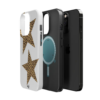 leopard stars - white 