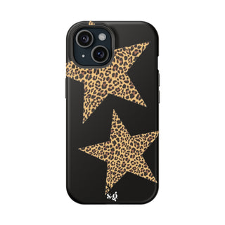 leopard stars - black