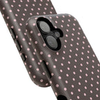 “Straw choc dots” protective phone case