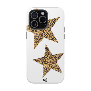 leopard stars - white