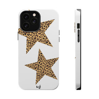 leopard stars - white 