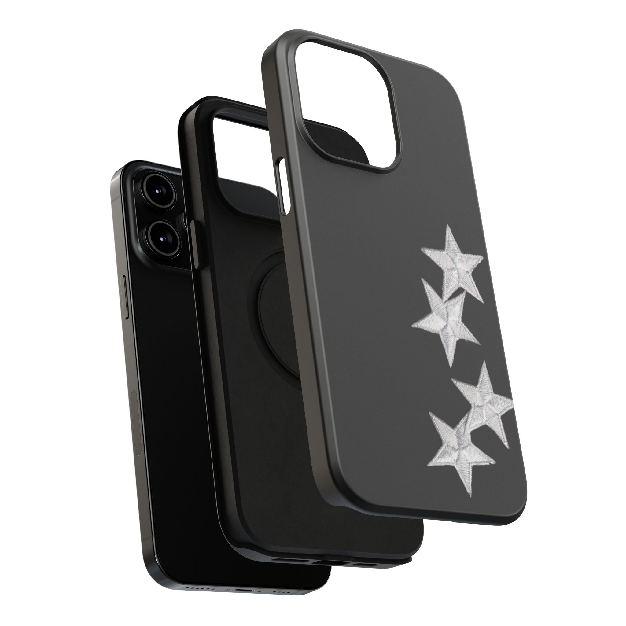 “silver stars” protective phone case