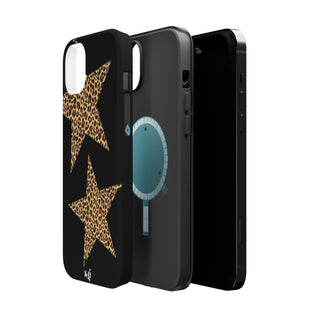 leopard stars - black  