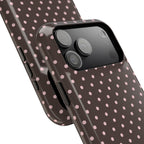 “Straw choc dots” protective phone case