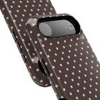 “Straw choc dots” protective phone case