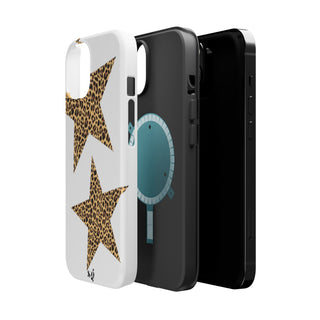 leopard stars - white 