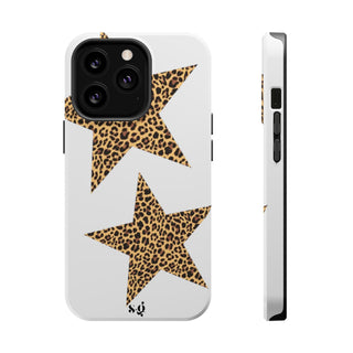 leopard stars - white 