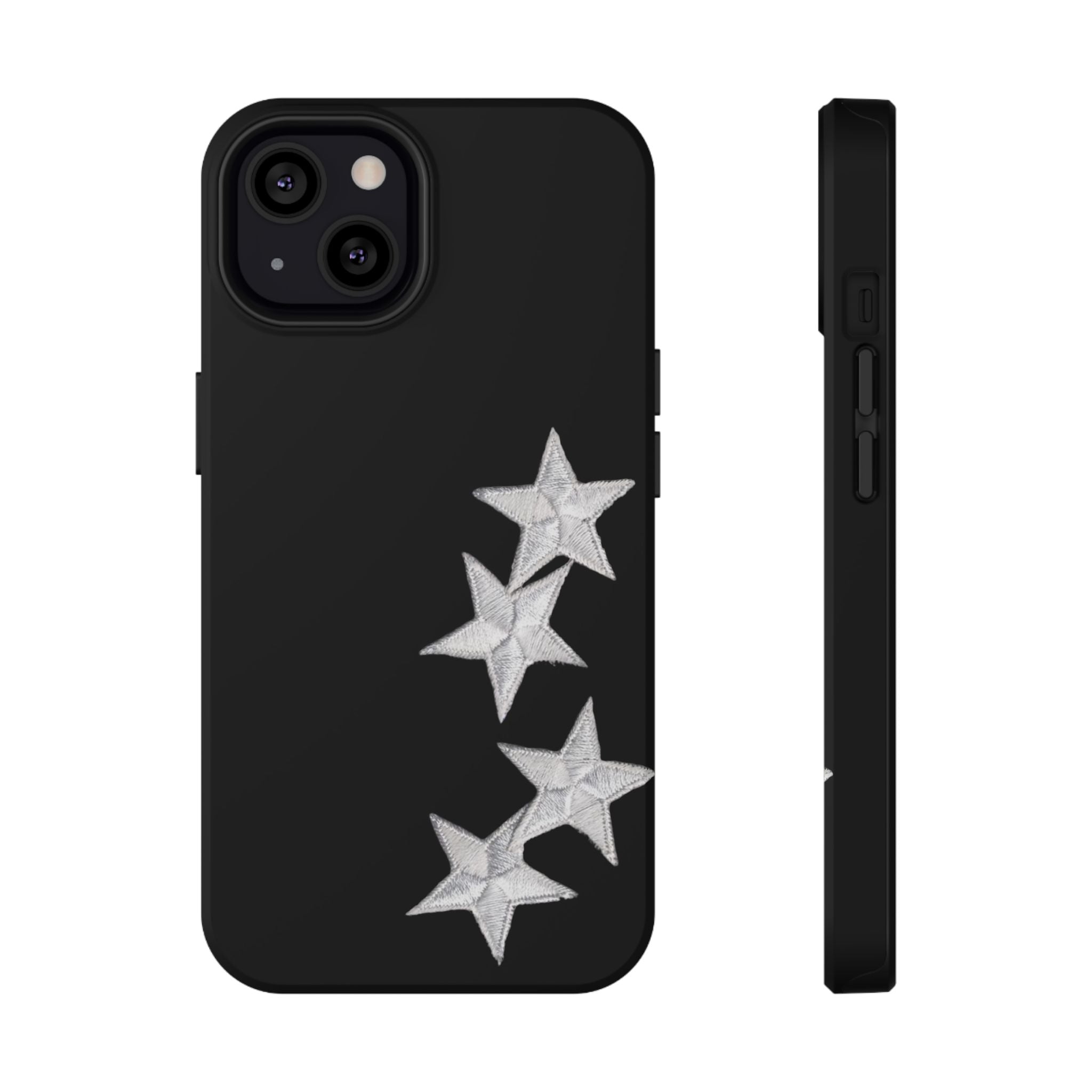 “silver stars” protective phone case