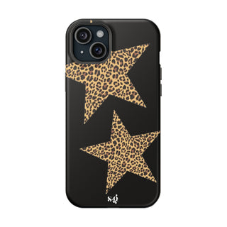 leopard stars - black  