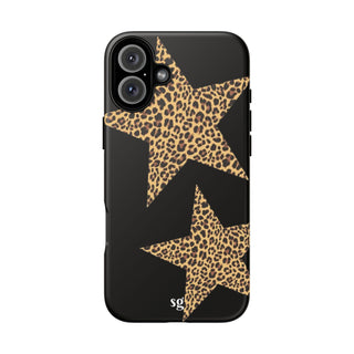 leopard stars - black