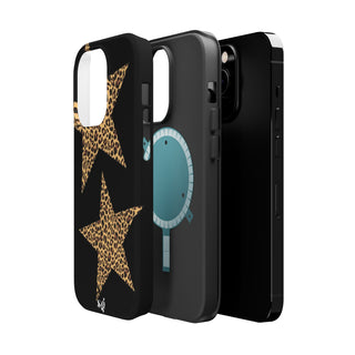 leopard stars - black  