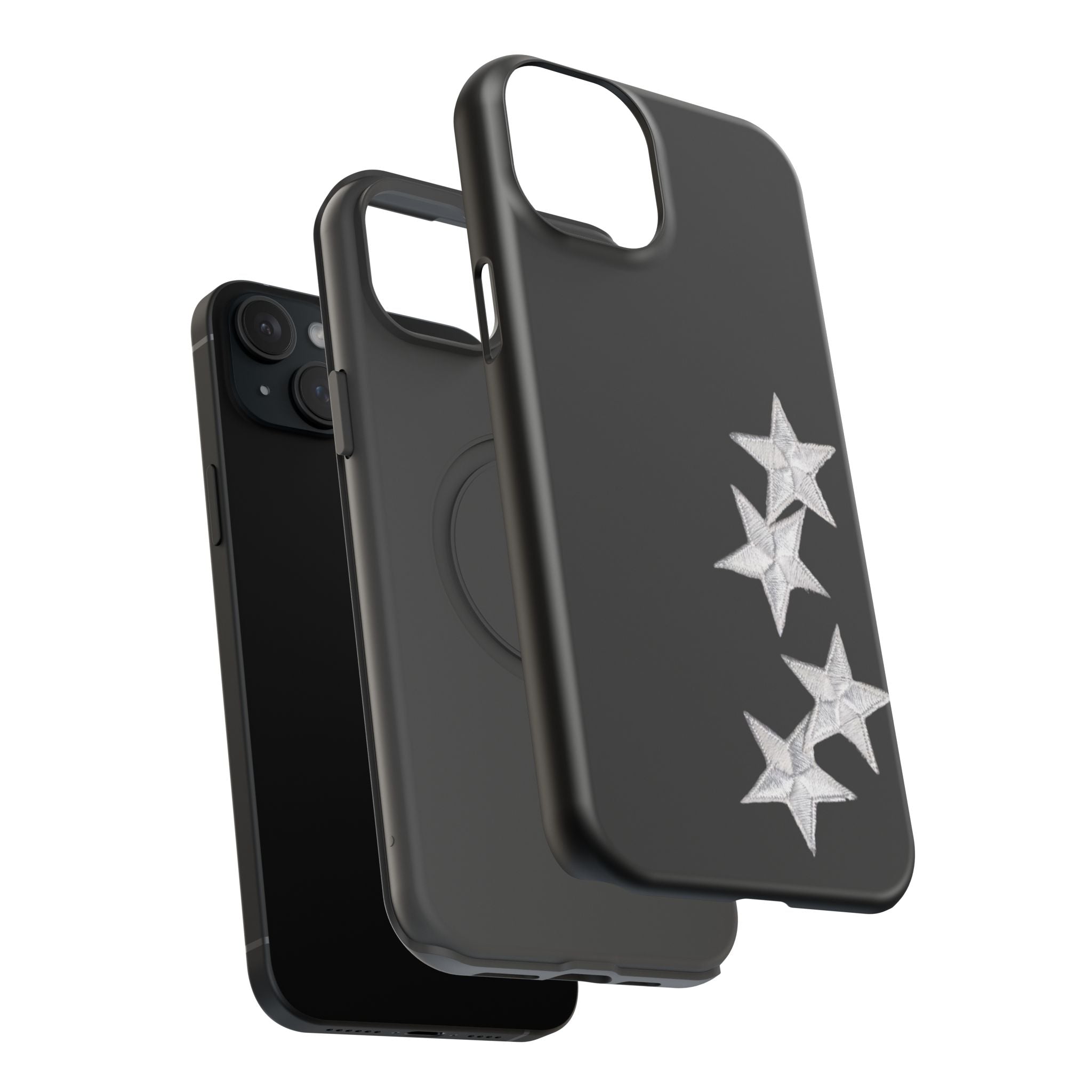 “silver stars” protective phone case