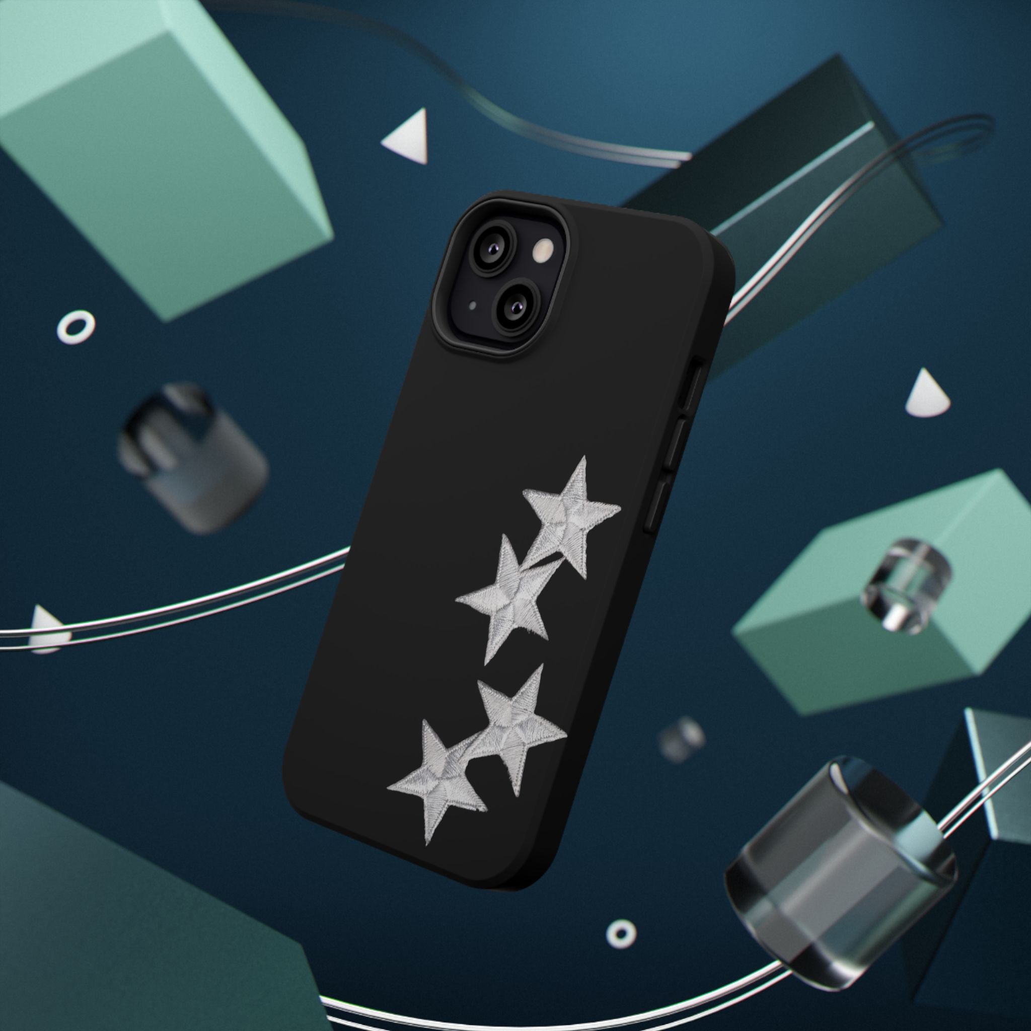 “silver stars” protective phone case