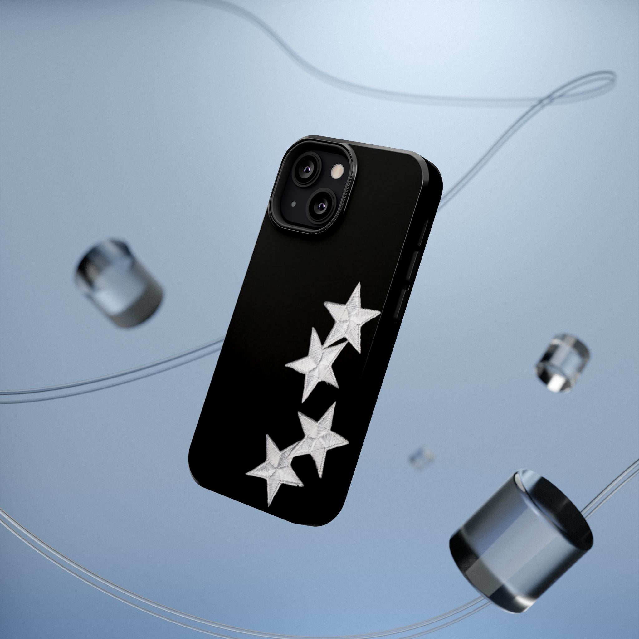 “silver stars” protective phone case