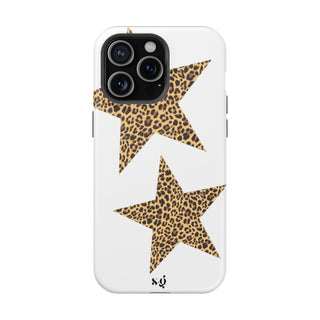 leopard stars - white 