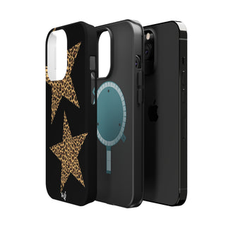 leopard stars - black  