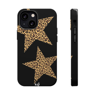 leopard stars - black  