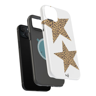 leopard stars - white 