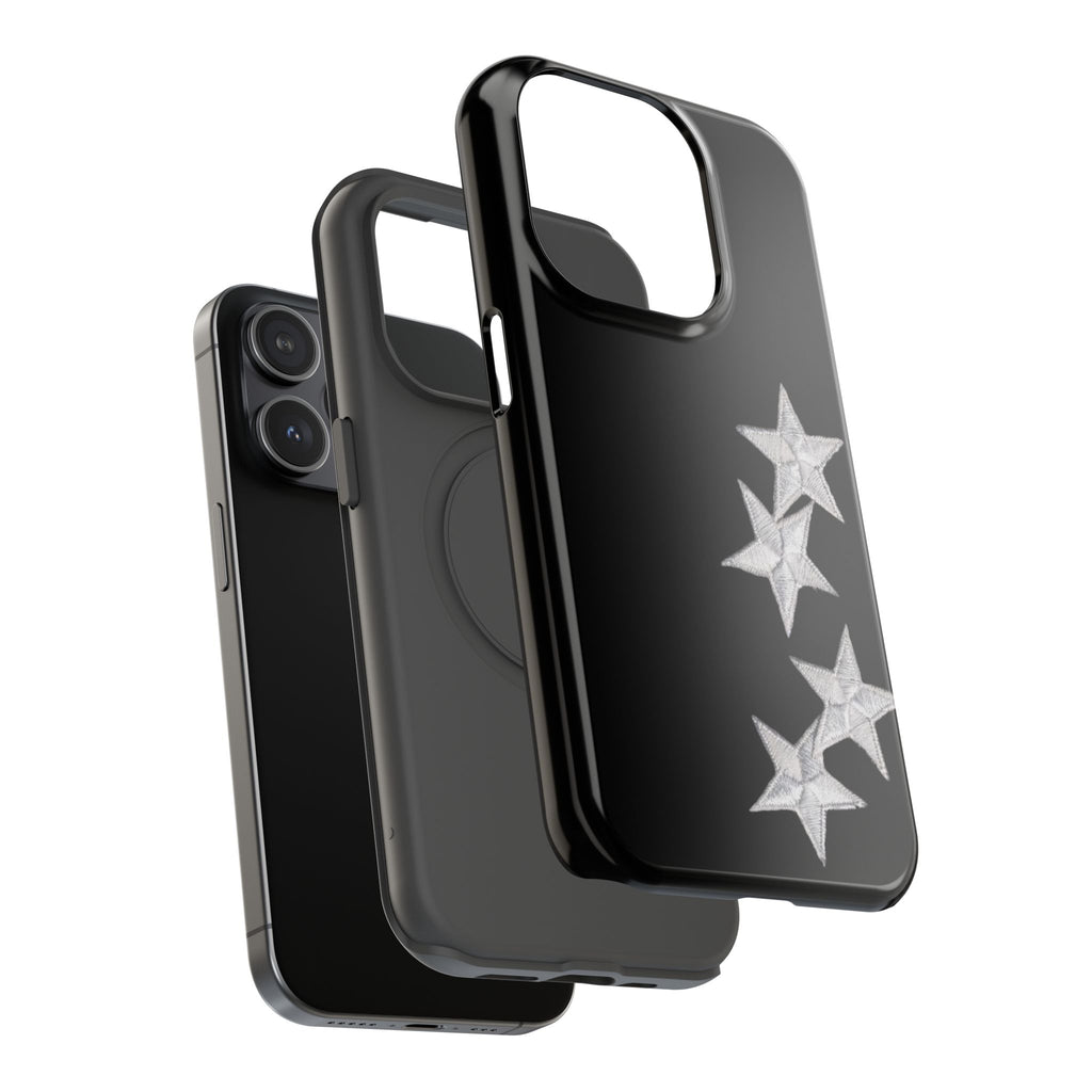 “silver stars” protective phone case