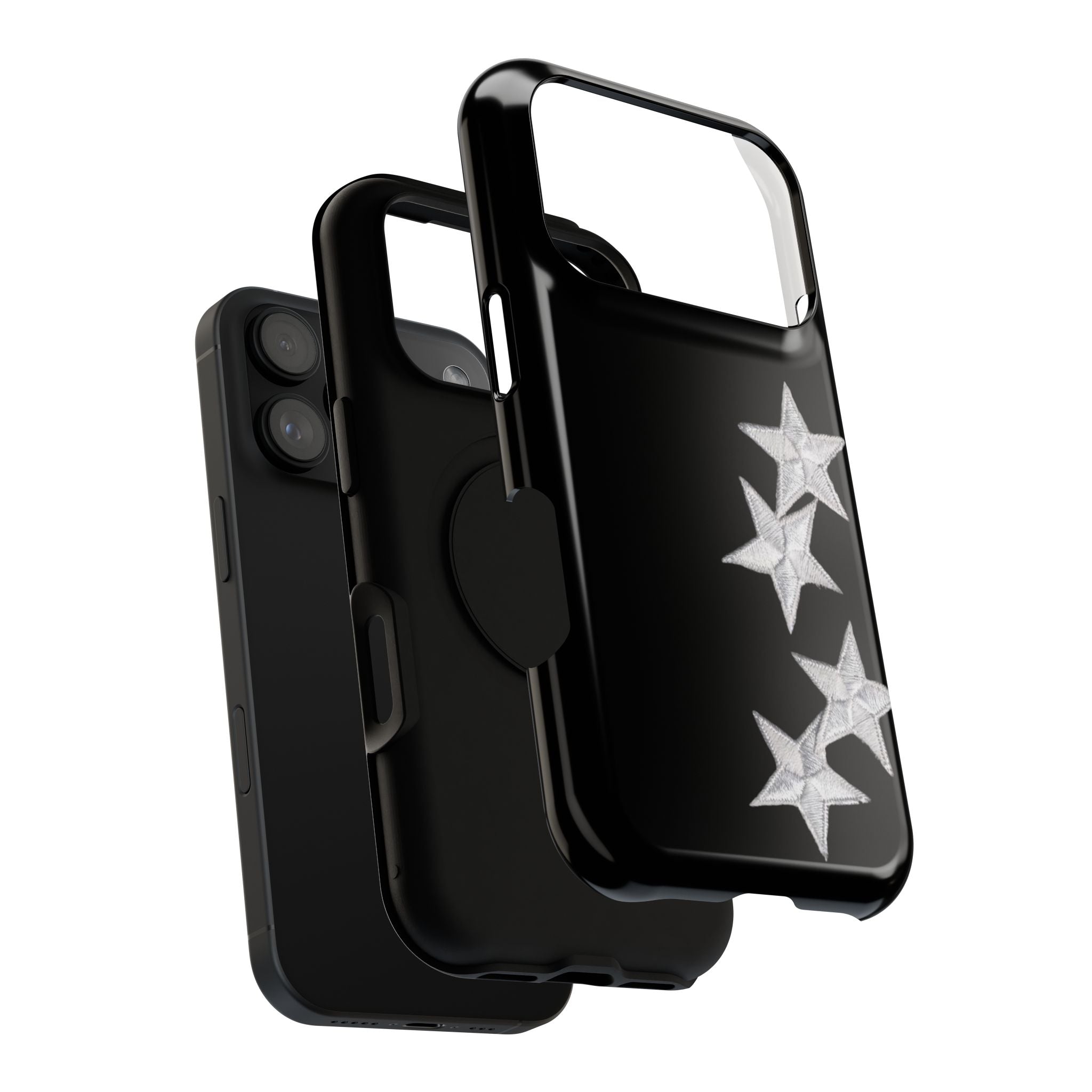 “silver stars” protective phone case