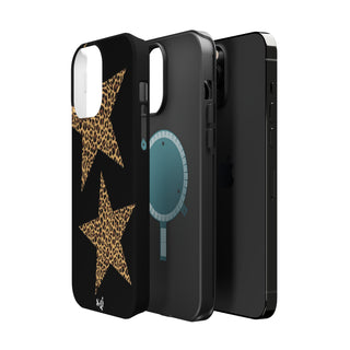 leopard stars - black  