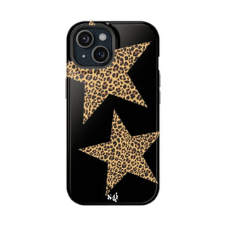 leopard stars - black  