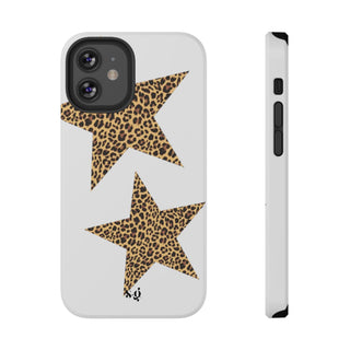 leopard stars - white