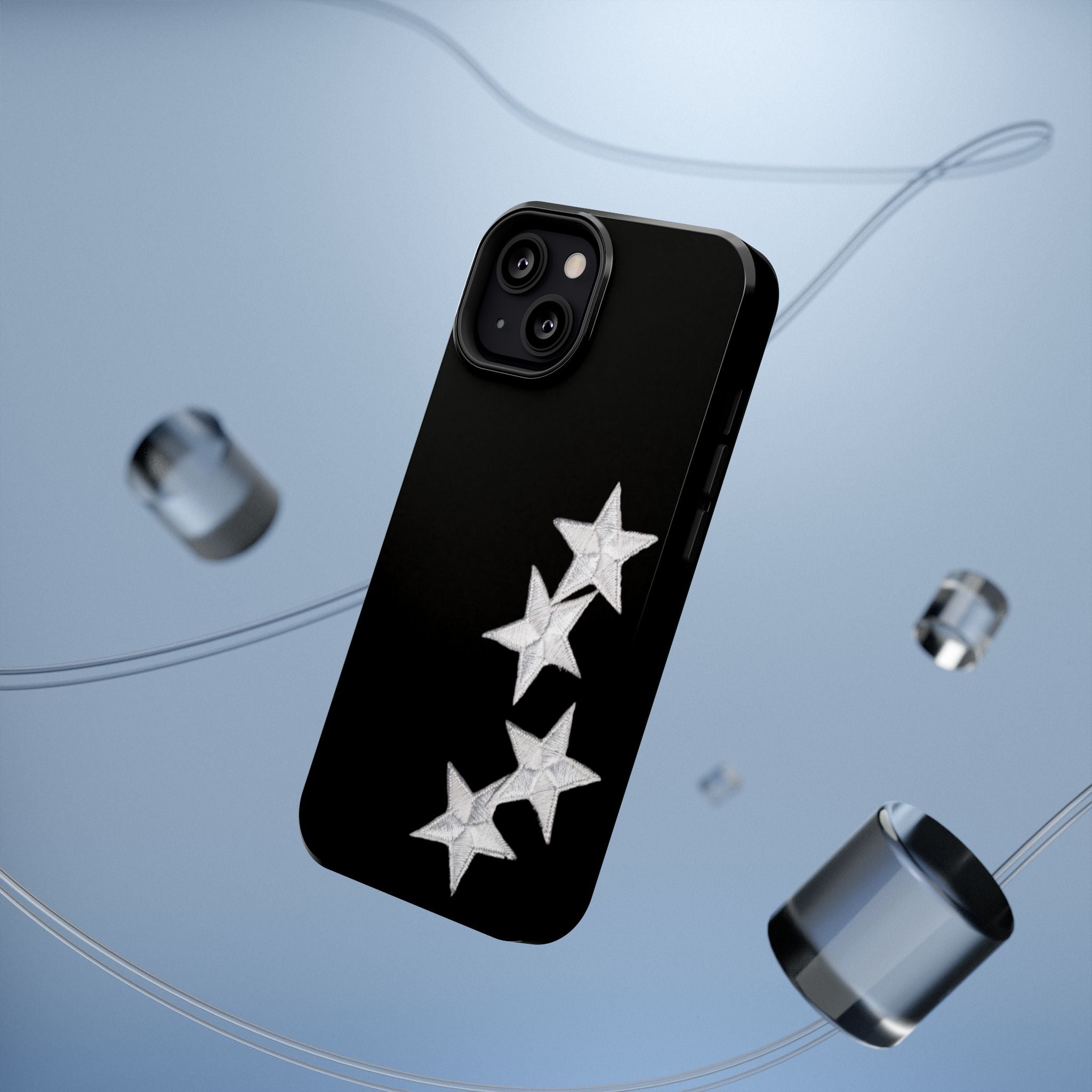 “silver stars” protective phone case
