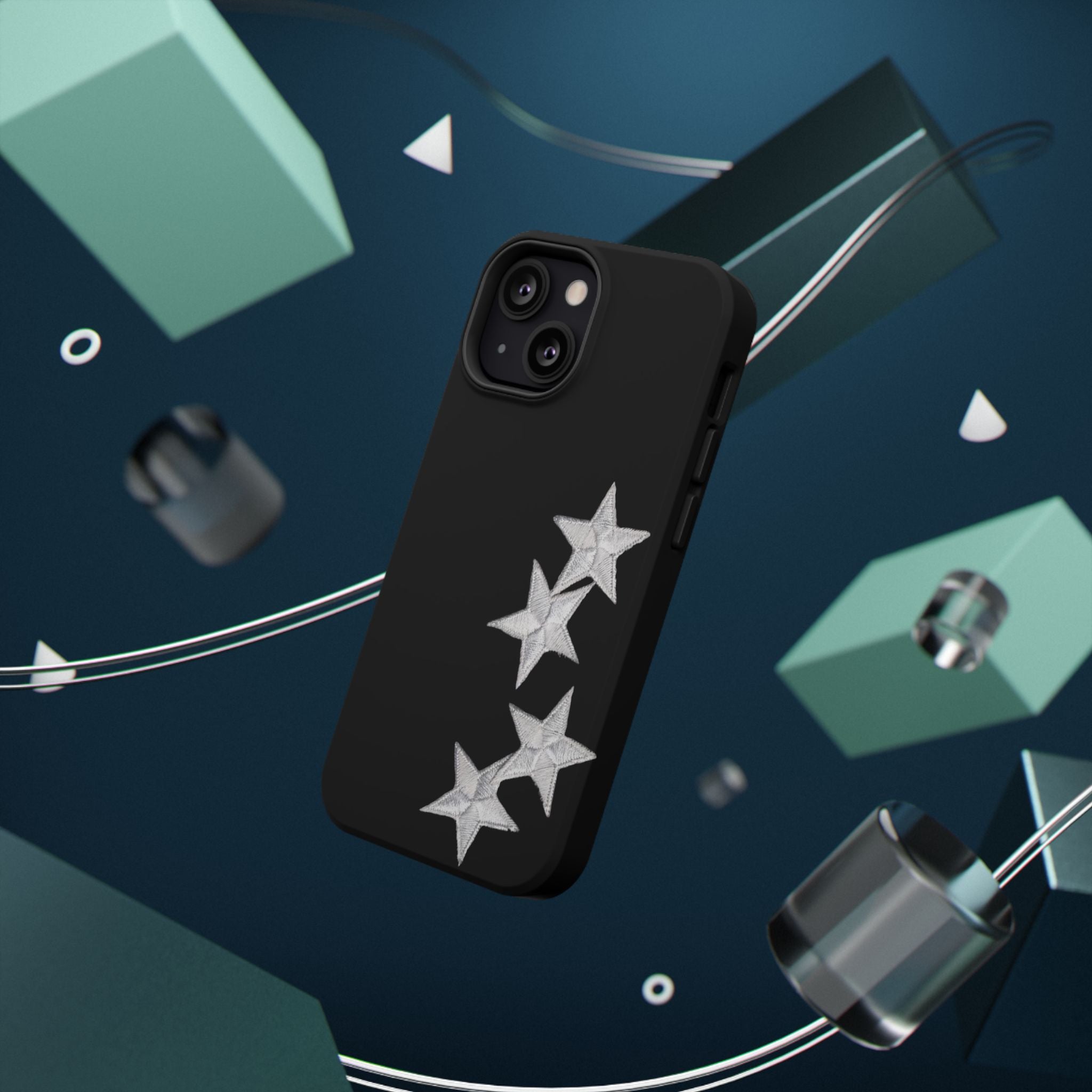 “silver stars” protective phone case