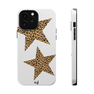 leopard stars - white 