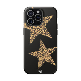 leopard stars - black  