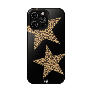 leopard stars - black