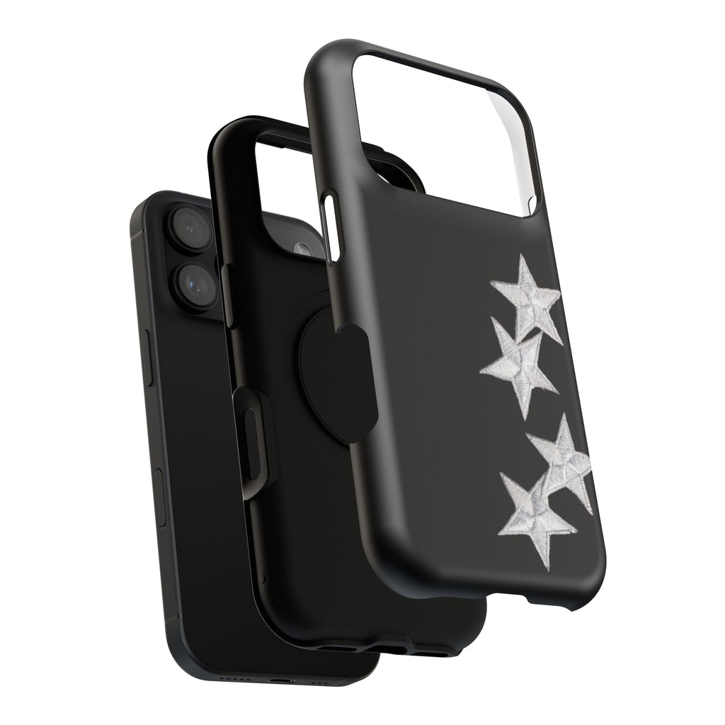 “silver stars” protective phone case