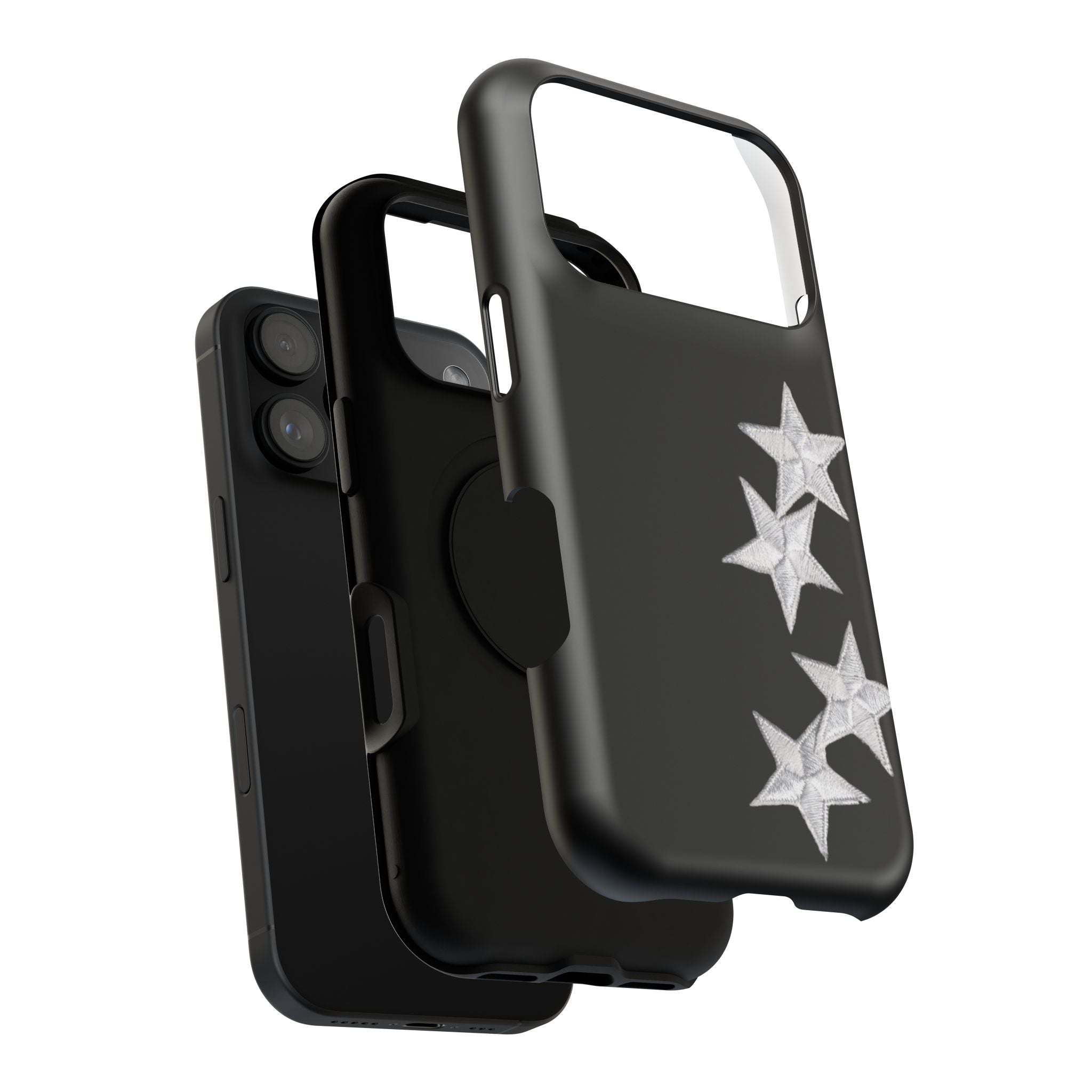 “silver stars” protective phone case